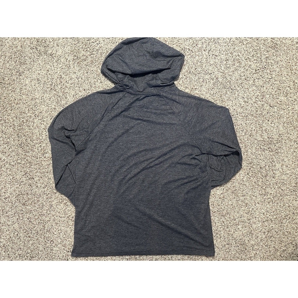 Alo Midweight Pullover Hoodie Made In USA, Charcoal Grey, Mens XL - Picture 5 of 6
